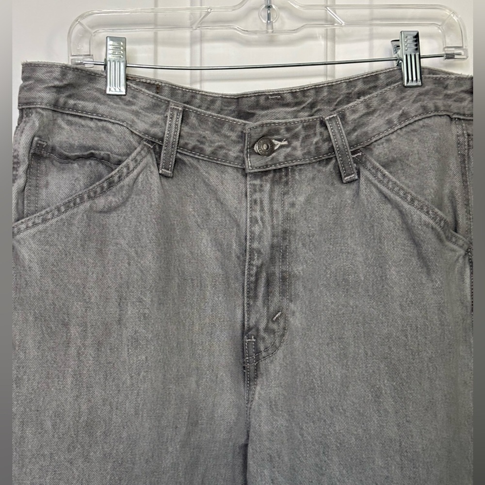 LEVI’S Mens Gray Denim Carpenter Jeans size 33x32 great condition - Picture 3 of 9